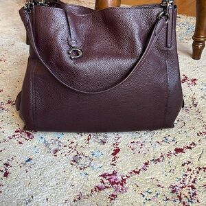 Coach Dalton 31 Leather Shoulder Bag, Oxblood